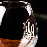 Коньячний келих із гербом України. Герб України в келиху для коньяка., фото 2