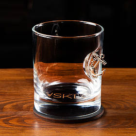 Склянка з якорем 250 мл. Якір в келиху для віскі.