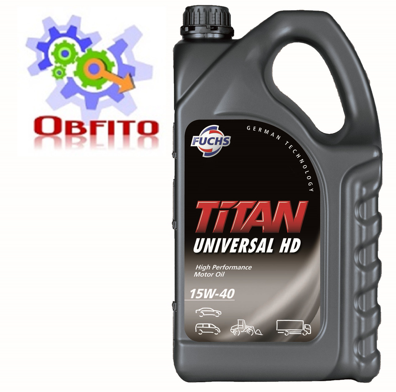 Моторна мінеральна олива "TITAN UNIVERSAL HD SAE 15W-40", 5л