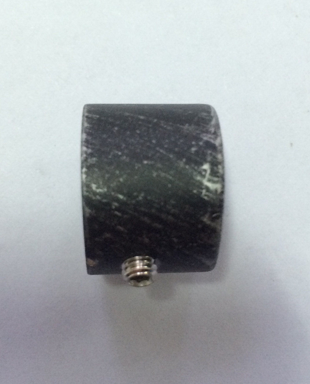 Заглушка декоративна д. 16мм чорне срібло, фото 1