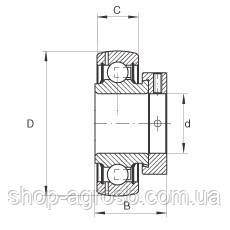 Підшипник NKE GRAE20NPPB, 619286.0, JD39108, YET204, AEL204D1W3, SA204, FH204, фото 2