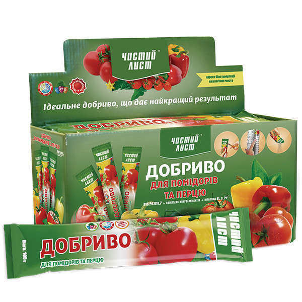 Мінеральне добриво «Чистий лист» для помідора та перцю 100 г