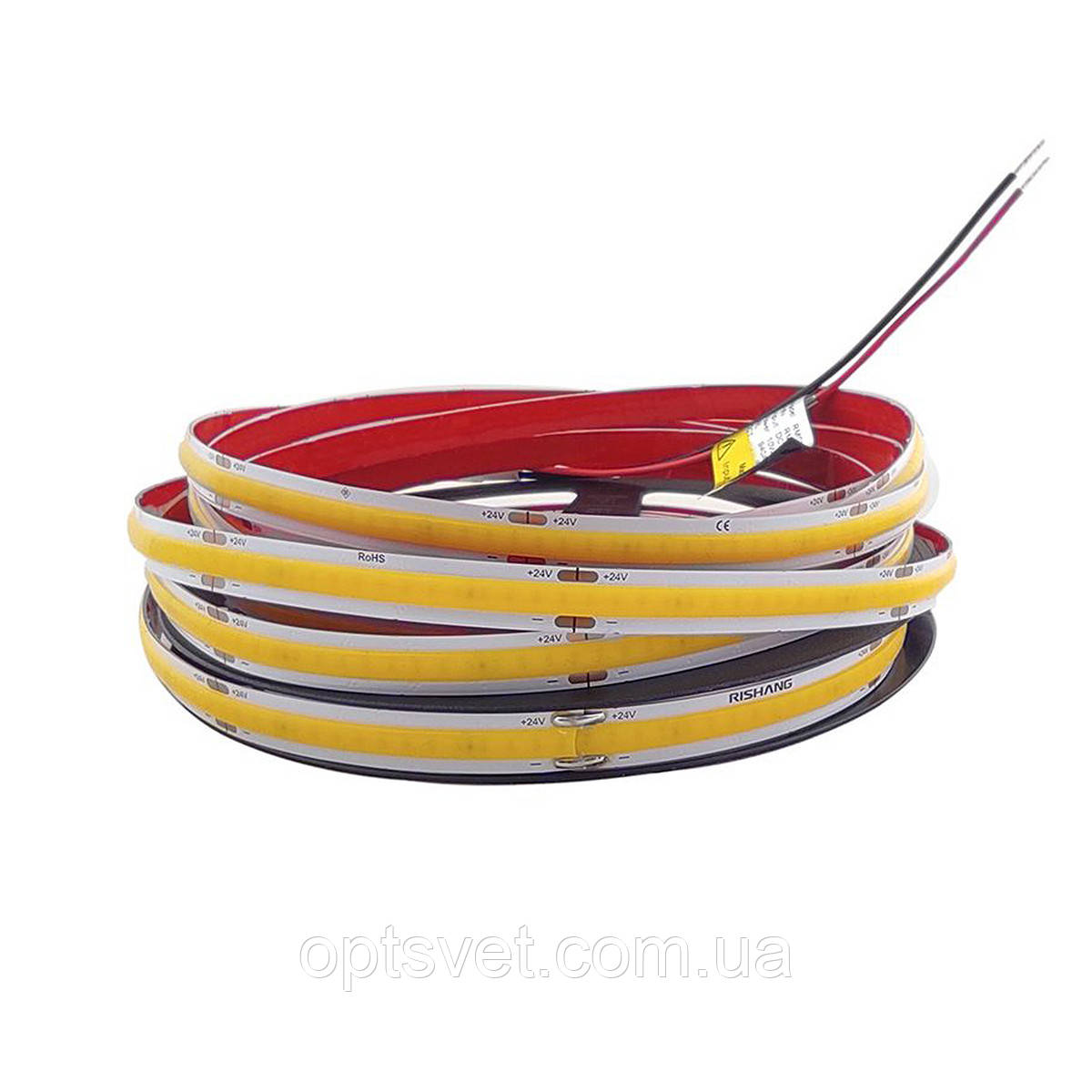 Світлодіодна стрічка RISHANG COB-320-24V-IP20 10 W 850 Lm 3000 K 5 м (RM0801EC-A-WW), фото 1