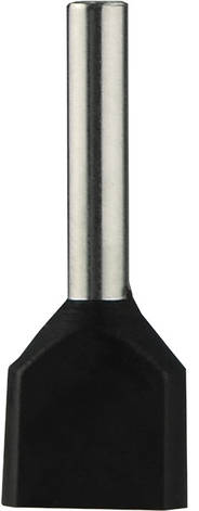 Наконечники трубчасті ТЕ 1,5-12 чорні (100 шт.), фото 3