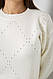 Светр жіночий, колір молочний, 244R2026-8, фото 5