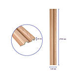 Декоративна PS рейка 2900*120*20мм (D) SW-00002145, фото 3