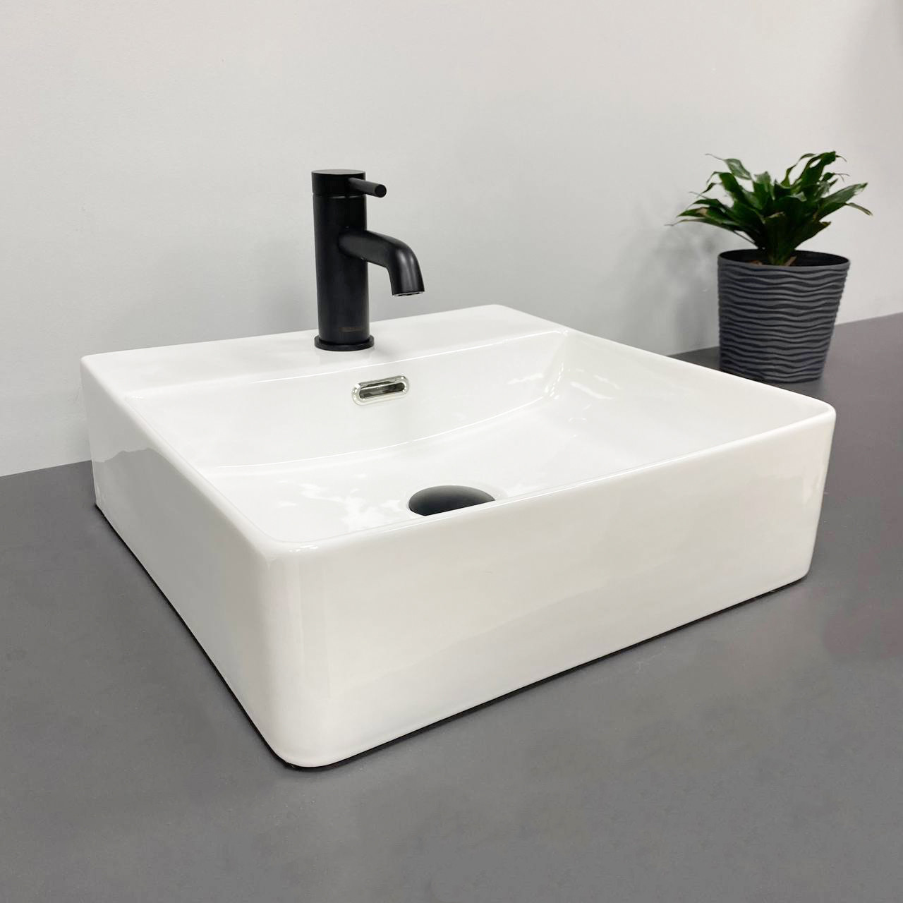 Умивальник (раковина) VBI BITONTO S WHITE накладний підвісний, фото 1