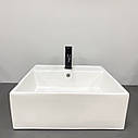 Умивальник (раковина) VBI TERAMO WHITE накладний підвісний, фото 3