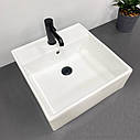 Умивальник (раковина) VBI TERAMO WHITE накладний підвісний, фото 4