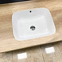 Умивальник (раковина) VBI MODIKA WHITE врізний, фото 3