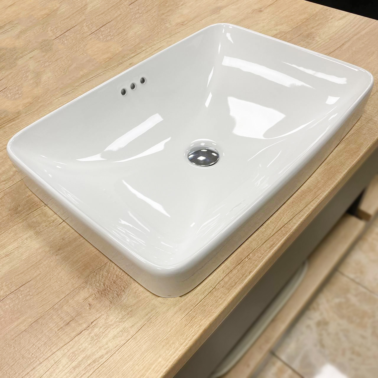 Умивальник (раковина) VBI BITETTO WHITE врізний, фото 1