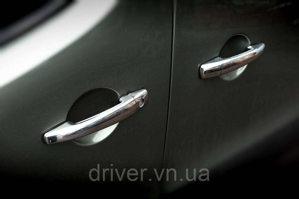 Накладки на ручки (4 шт, нерж) OmsaLine - Итальянская нержавейка для Peugeot Expert 2007-2016 гг
