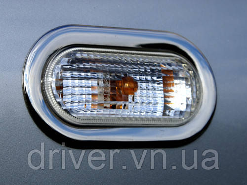Обводка поворотника (2 шт, нерж) для Seat Leon 2005-2012 гг