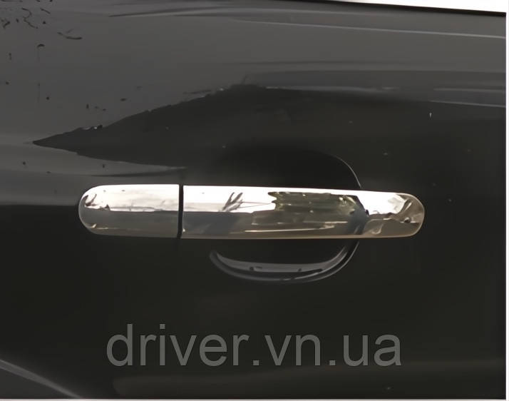 Накладки на ручки (4 шт, нерж.) Carmos - Турецкая сталь для Ford Focus II 2008-2011 гг