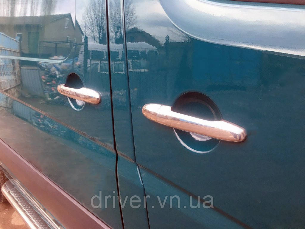 Накладки хромированные на ручки (8шт) Mercedes-Benz Sprinter W906/Volkswagen Crafter 2006-, Carmos, 6458096, фото 1