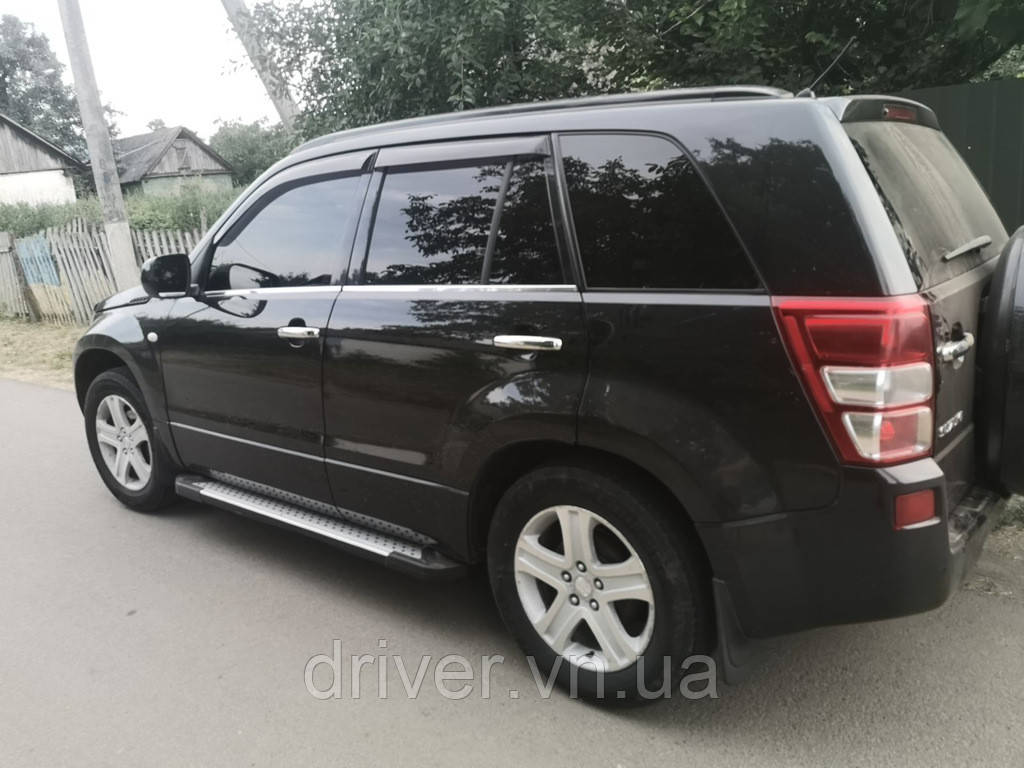 Окантовка стекол (4 шт, нерж) для Suzuki Grand Vitara 2005-2017 гг
