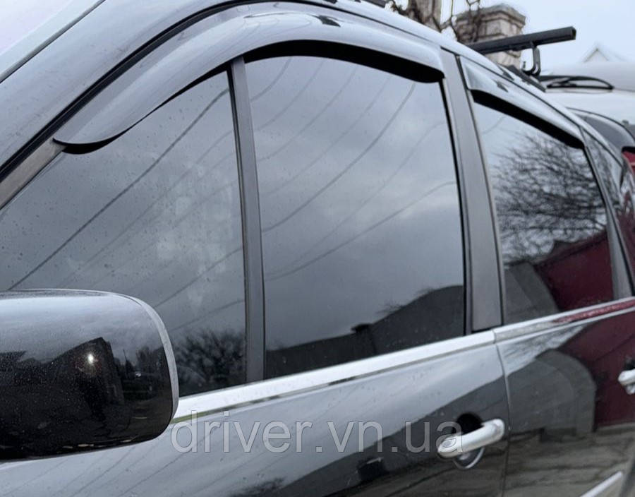 Окантовка стекол (4 шт, нерж.) для Renault Scenic/Grand 2003-2009 гг