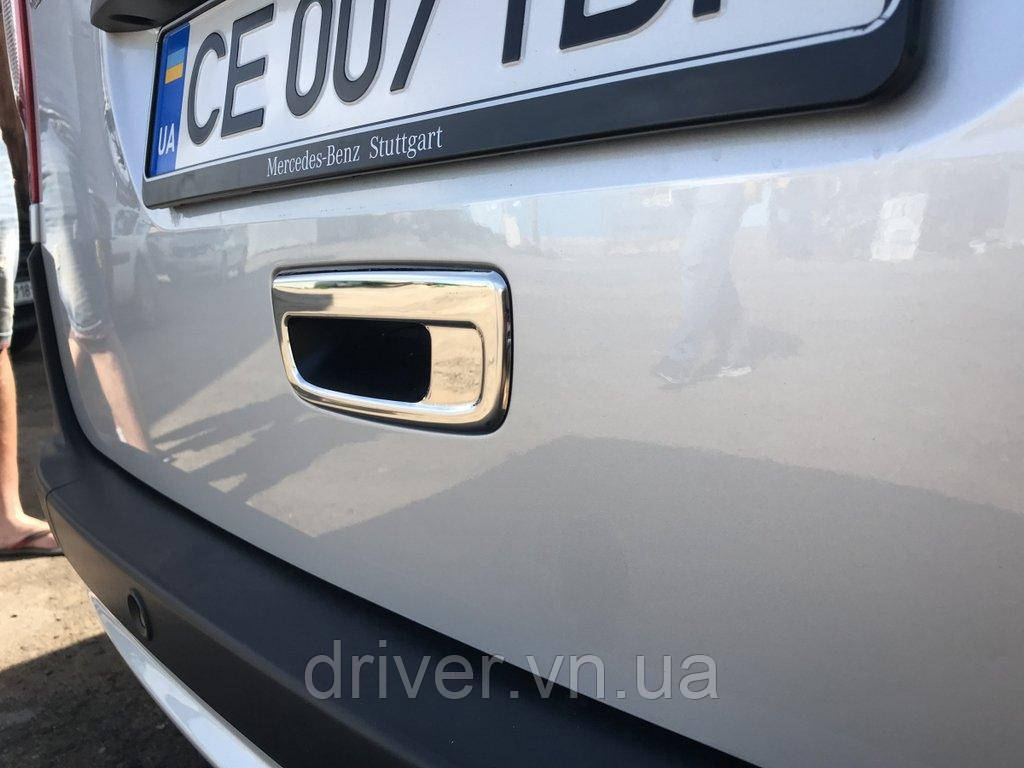 Накладка хромированная на ручку багажника Renault Kangoo 2008-, Carmos, 6458132, фото 1