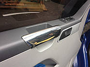 Накладки на подлокотники (2 шт, нержавейка) для Volkswagen T5 Transporter 2003-2010 гг