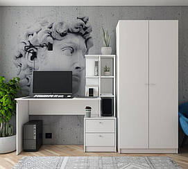 Офісний стіл Doros Т7 136х55х138 см Білий (DRS-011328)