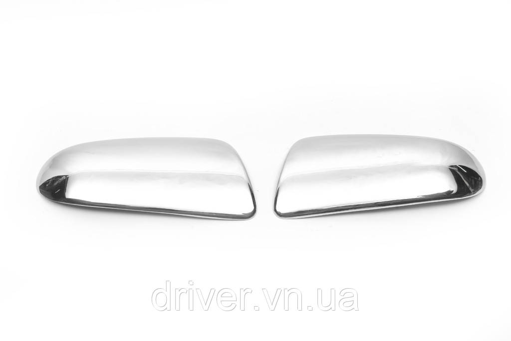 Накладки хромированные на зеркала (2шт) Chevrolet Aveo 2006-2011, Carmos, 6450010, фото 1