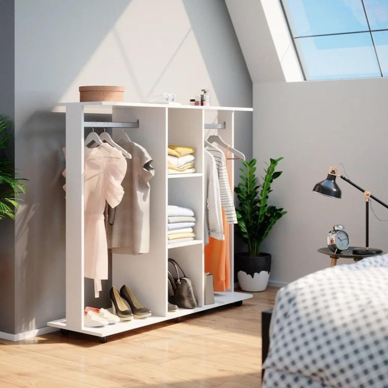 Гардеробна стійка Doros Д3 130х40,6х121 см Білий (DRS-011418), фото 1