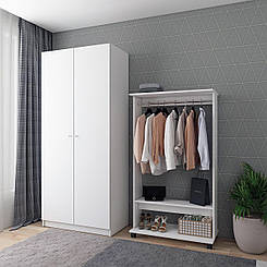 Гардеробна стійка Doros Д2 85х41,6х150 см Білий (DRS-011422)