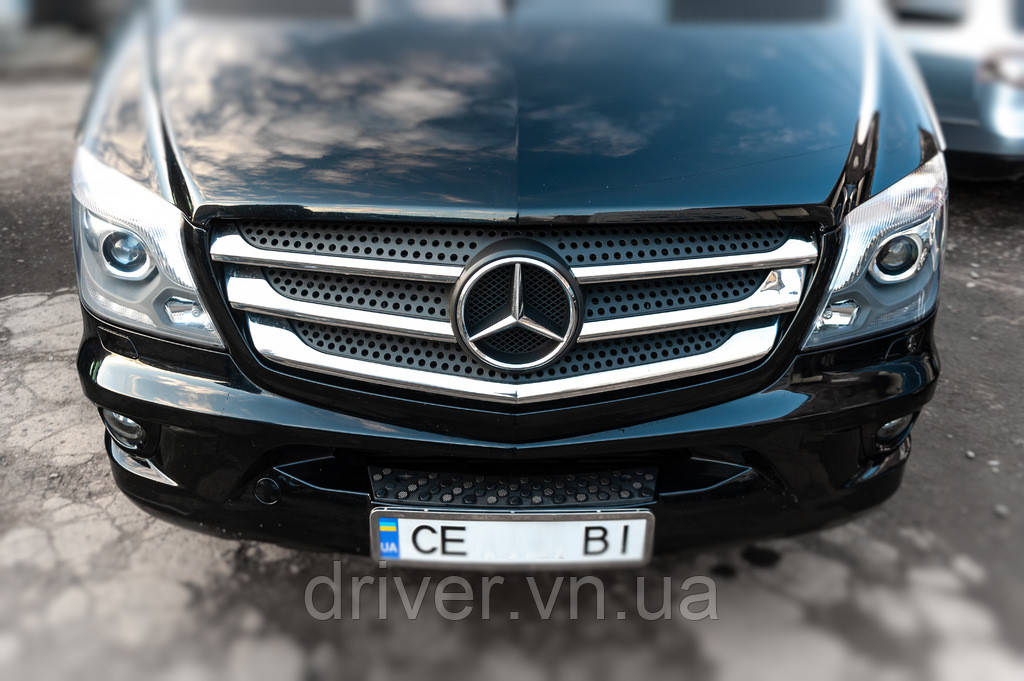 Накладки на решетку (2013-2025, нерж.) OmsaLine - Итальянская нержавейка для Mercedes Sprinter W906