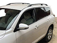 Рейлинги Черные Турецкие Короткая база, пластиковые ножки для Toyota Rav 4 2006-2013 гг