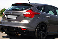 Накладка на багажник 2011-2014 (Хэтчбек, нержавейка) для Ford Focus III