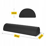 Напіввалик для реабілітації та масажу 4FIZJO 60 x 18 x 12 Black (P-5905973402941), фото 4