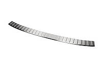 Накладка на задний бампер OmsaLine (нержавейка) Матовый для Ford Custom 2013-2022 гг