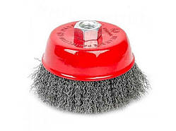 Щітка чашкова 100 мм, для КШМ, М14 (кручений дріт) BT-1100 ТМ INTERTOOL