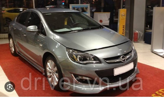 Передняя нижняя накладка 2012-2015 (под покраску) для Opel Astra J