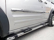 Накладки на двери Нержавеющая сталь (4 шт.) Короткая, Carmos - Турецкая сталь для Ford Connect 2006-2009 гг