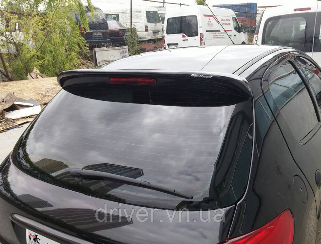 Спойлер верхний Meliset (под покраску) для Peugeot 206