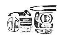 Накладки на Панель Приборов Титан для Mercedes Vito/V-class W447 2014- гг