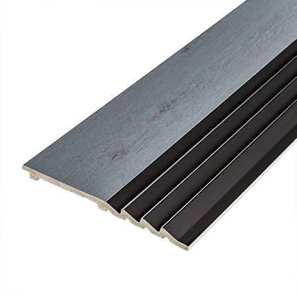 Рейка декоративна PS 2900х160х11мм Сіре дерево з чорним SW-00002149-, фото 1