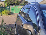 Ветровики с хромированным молдингом (4 шт, Niken) для Opel Antara 2006-2017 гг