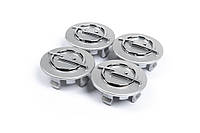 Колпачки на диски 54/43мм серые (4 шт) для Opel