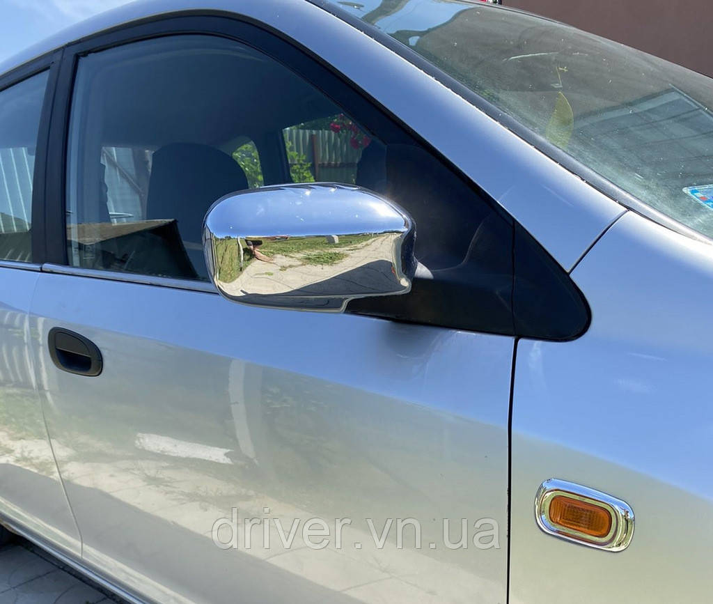 Накладки на Зеркала (2 шт., пластик) для Honda Civic Sedan VII 2001-2006 гг, фото 1