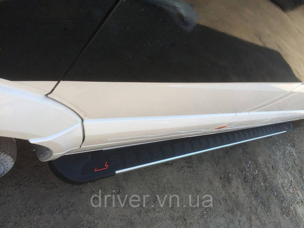 Боковые пороги RedLine V1 (2 шт., алюминий) Long/ExtraLong для Mercedes Sprinter W907/W910 2018- гг