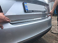 Накладка на багажник нержавейка Carmos - Турецкая Нержавеющая Сталь для Skoda Rapid 2012-2019 гг