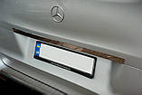 Планка над номером широкая (нерж) Carmos - Турецкая сталь для Mercedes Vito/V-class W447 2014- гг, фото 3