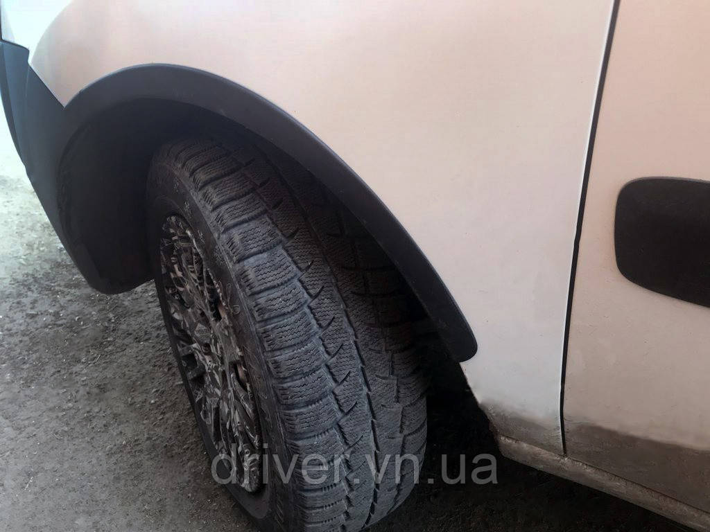 Накладки на арки (4 шт, черные) для Fiat Doblo I 2001-2005 гг