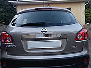 Накладка на крышку багажника над номером (нерж. сталь) Без Кнопки, OmsaLine - Итальянская Нержавейка для