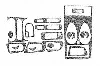 Накладки на панель приборов (Meric) Титан для Nissan Qashqai 2010-2014 гг