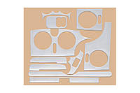 Накладки на панель приборов (Meric) Алюминий для Renault Kangoo 1998-2008 гг