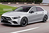 Передняя решетка Diamond Silver (с местом под камеру) для Mercedes A-сlass W177 2018- гг, фото 3