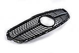 Передняя решетка Diamond Black (для Avantgarde и AMG-Line, 2013-2016) для Mercedes E-сlass W212, фото 5